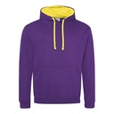 Bluza Klasyczna Bawełniana Czesana JH003 - Purple & Sun Yellow