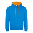Bluza Klasyczna Bawełniana Czesana JH003 - Sapphire Blue & Orange Crush