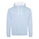 Bluza Klasyczna Bawełniana Czesana JH003 - Sky Blue & Arctic White