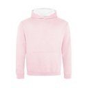Bluza Dziecięca Klasyczna Czesana JH003K - Baby Pink & Arctic White