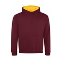 Bluza Dziecięca Klasyczna Czesana JH003K - Burgundy & Gold