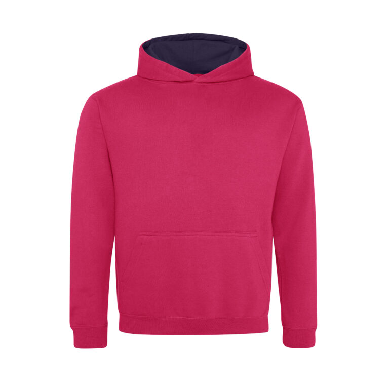 Bluza Dziecięca Klasyczna Czesana JH003K - Hot Pink & French Navy