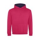 Bluza Dziecięca Klasyczna Czesana JH003K - Hot Pink & French Navy