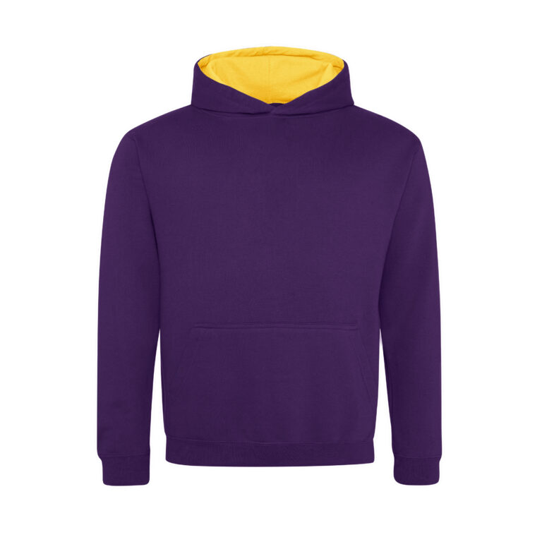 Bluza Dziecięca Klasyczna Czesana JH003K - Purple & Sun Yellow