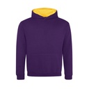 Bluza Dziecięca Klasyczna Czesana JH003K - Purple & Sun Yellow