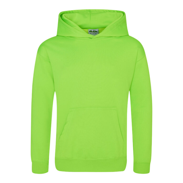 Bluza dziecieca z kapturem JH004K - Electric Green