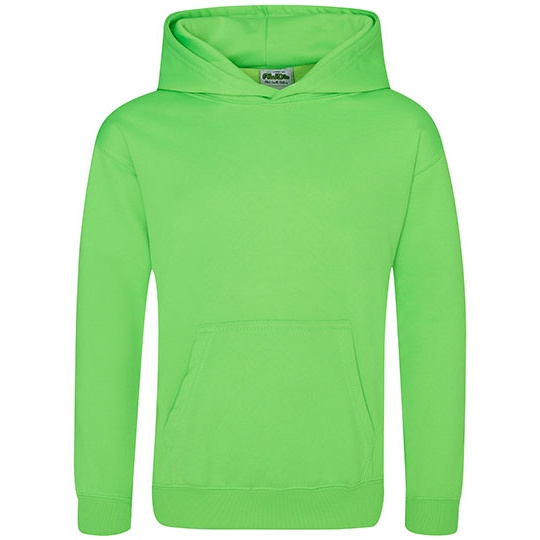 Bluza dziecieca z kapturem JH004K - Electric Green