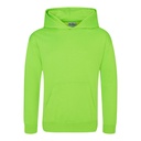 Bluza dziecieca z kapturem JH004K - Electric Green