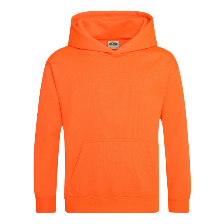 Bluza dziecieca z kapturem JH004K - Electric Orange