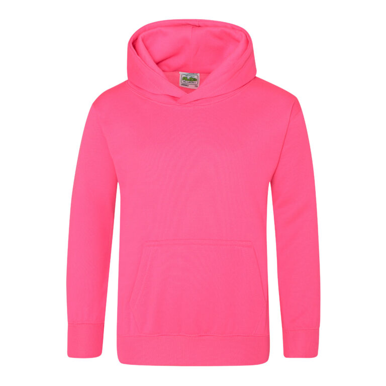 Bluza dziecieca z kapturem JH004K - Electric Pink