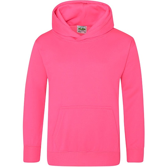 Bluza dziecieca z kapturem JH004K - Electric Pink