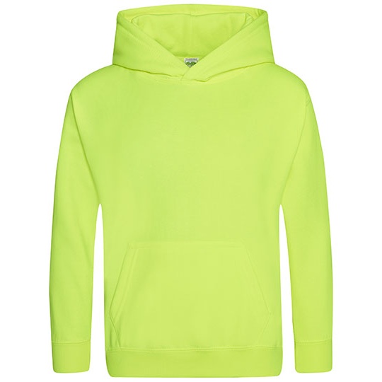 Bluza dziecieca z kapturem JH004K - Electric Yellow