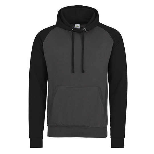 Bluza Klasyczna Bawelniana Czesana JH009 - Charcoal (Heather) & Jet Black