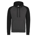 Bluza Klasyczna Bawelniana Czesana JH009 - Charcoal (Heather) & Jet Black