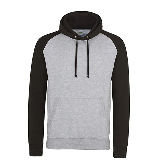 Bluza Klasyczna Bawelniana Czesana JH009 - Heather Grey & Jet Black