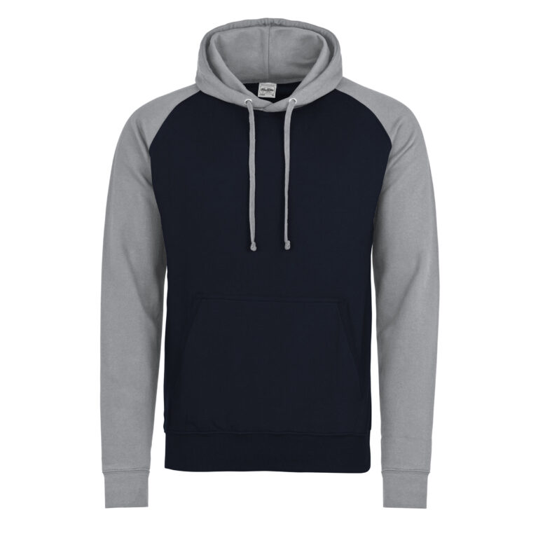 Bluza Klasyczna Bawełniana Czesana JH009 - Oxford Navy & Heather Grey