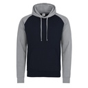 Bluza Klasyczna Bawełniana Czesana JH009 - Oxford Navy & Heather Grey
