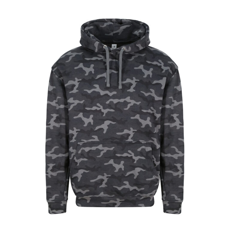 Bluza z kapturem JH014 - Black Camo
