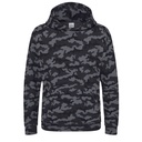 Dziecieca bluza moro z kapturem JH014J - Black Camo