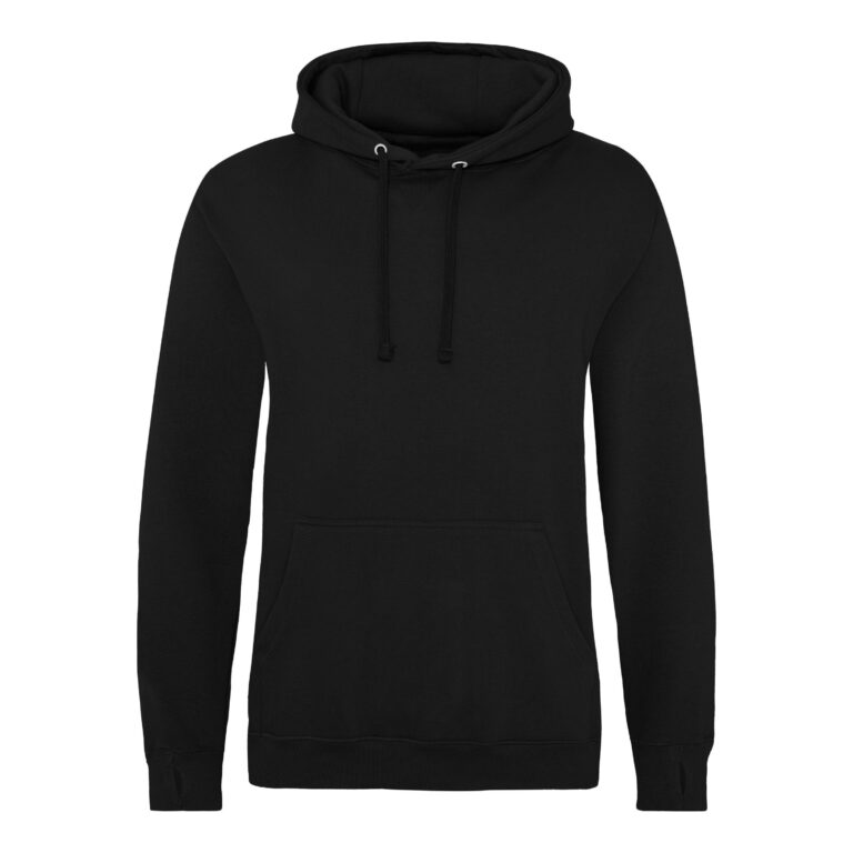 Bluza z kapturem Klasyczna Bawełniana Gruba JH020 - Jet Black