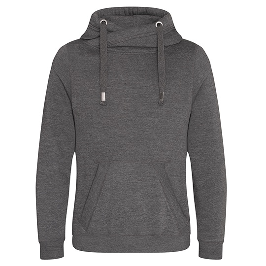 Bluza z Kapturem Klasyczna Bawelniana Gruba JH021 - Charcoal (Heather)