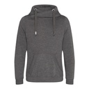 Bluza z Kapturem Klasyczna Bawełniana Gruba JH021 - Charcoal (Heather)