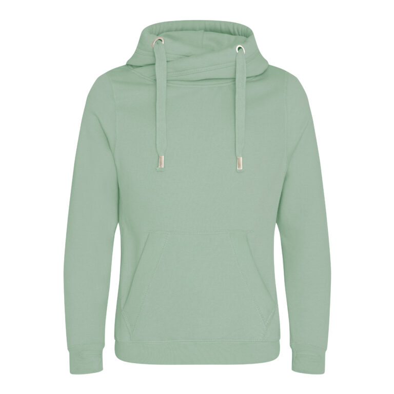 Bluza z Kapturem Klasyczna Bawełniana Gruba JH021 - Dusty Green