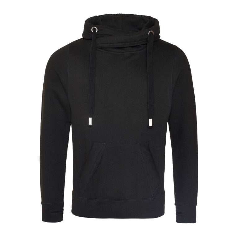 Bluza z Kapturem Klasyczna Bawełniana Gruba JH021 - Jet Black