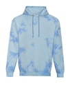Bluza z Kapturem Tie-Dye Bawelniana Czesana JH022 - Blue Cloud