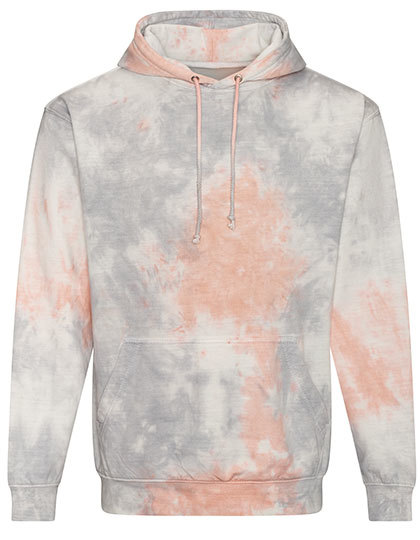 Bluza z Kapturem Tie-Dye Bawelniana Czesana JH022 - Grey Pink Marble