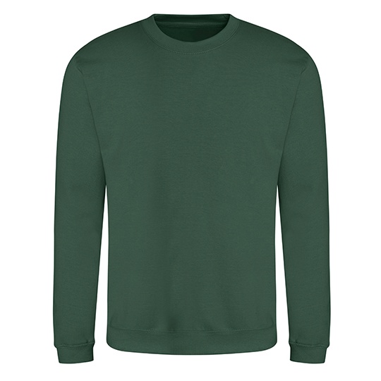 Bluza bawełniana klasyczna z okrągłym dekoltem JH030 - Bottle Green