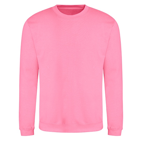 Bluza Klasyczna Bawelniana Czesana JH030 - Candyfloss Pink