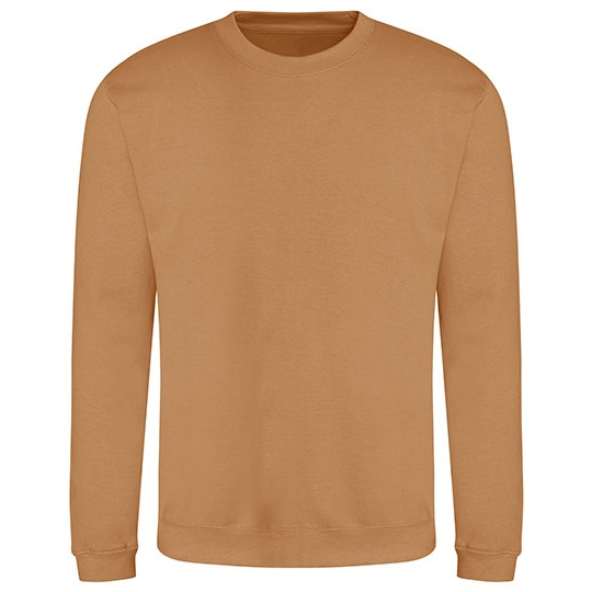 Bluza Klasyczna Bawelniana Czesana JH030 - Caramel Latte