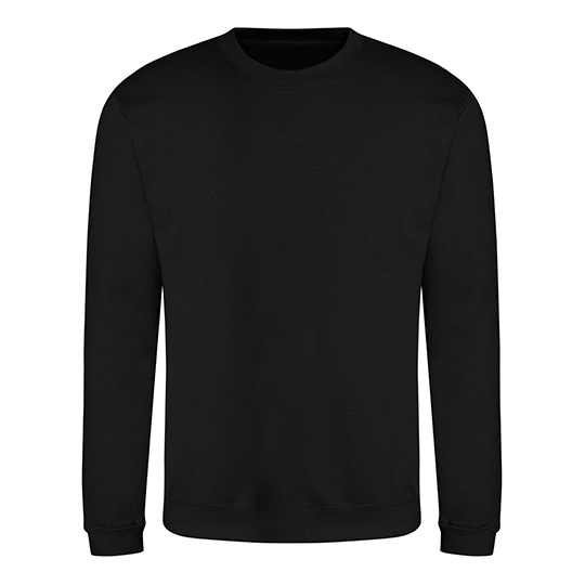 Bluza bawełniana klasyczna z okrągłym dekoltem JH030 - Deep Black