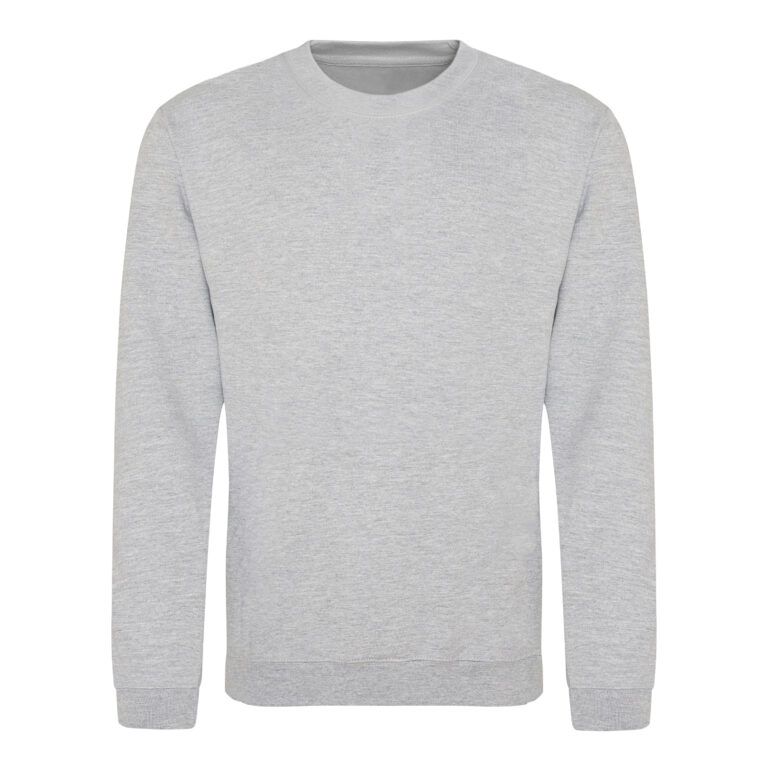 Bluza Klasyczna Bawełniana Czesana JH030 - Heather Grey