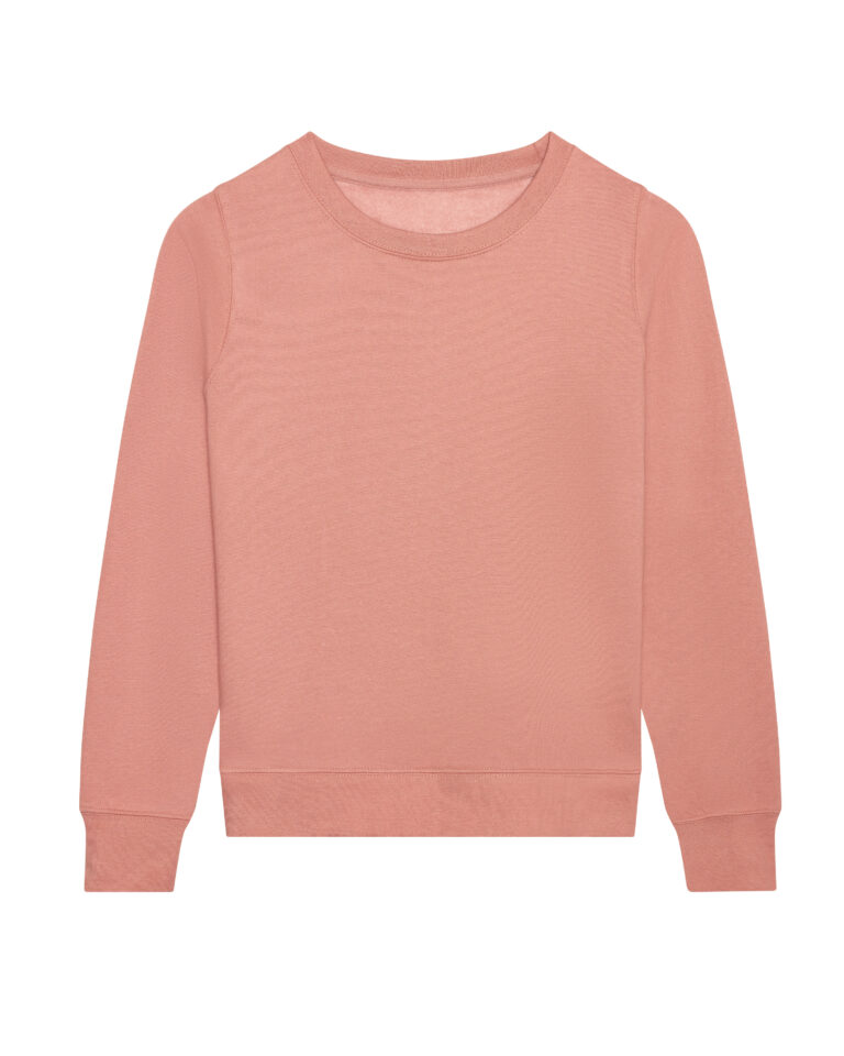 Bluza Damska Slim Bawełniana Czesana JH030F - Dusty Pink