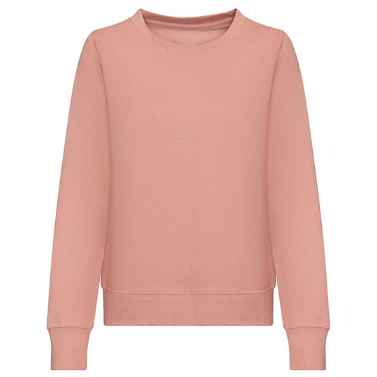 Bluza Damska Slim Bawelniana Czesana JH030F - Dusty Pink
