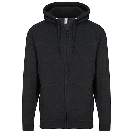 Bluza Rozpinana Klasyczna Bawelniana Czesana JH050 - Black Smoke