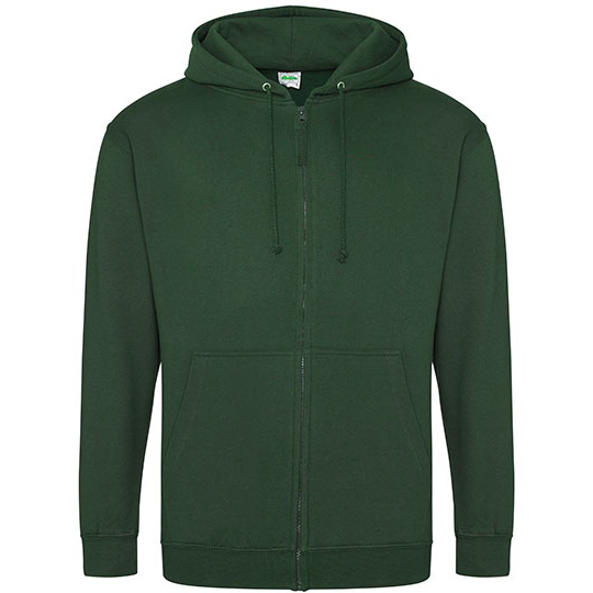 Bluza Rozpinana Klasyczna Bawelniana Czesana JH050 - Bottle Green