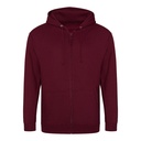 Bluza Rozpinana Klasyczna Bawełniana Czesana JH050 - Burgundy