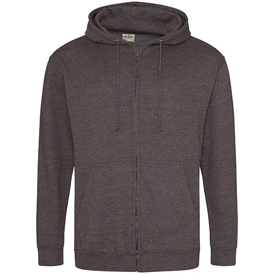 Bluza Rozpinana Klasyczna Bawelniana Czesana JH050 - Charcoal (Heather)
