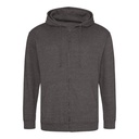 Bluza Rozpinana Klasyczna Bawełniana Czesana JH050 - Charcoal (Heather)