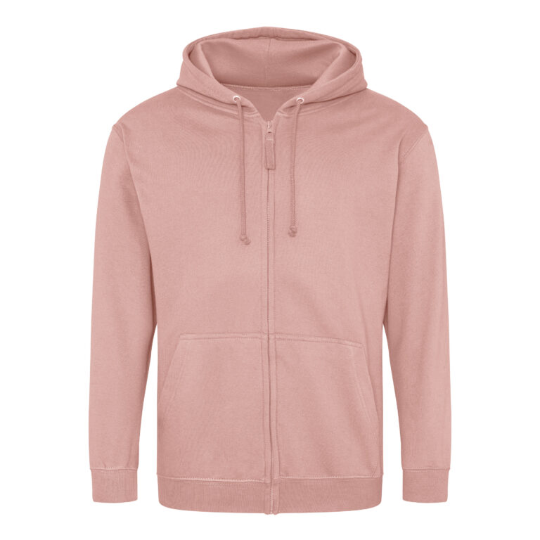 Bluza Rozpinana Klasyczna Bawełniana Czesana JH050 - Dusty Pink