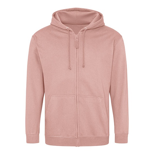 Bluza Rozpinana Klasyczna Bawelniana Czesana JH050 - Dusty Pink