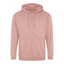 Bluza Rozpinana Klasyczna Bawełniana Czesana JH050 - Dusty Pink