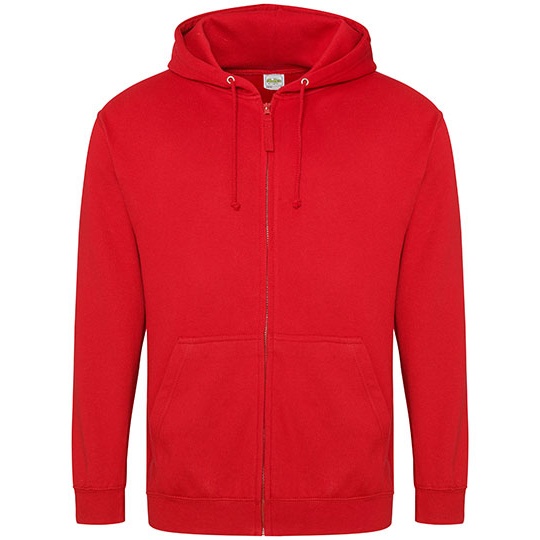 Bluza Rozpinana Klasyczna Bawelniana Czesana JH050 - Fire Red