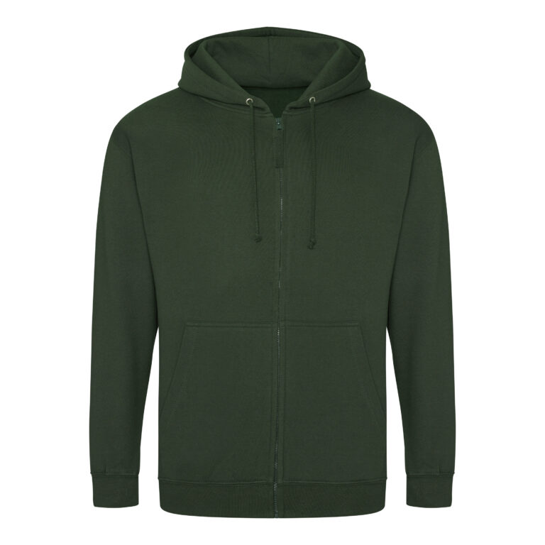 Bluza Rozpinana Klasyczna Bawełniana Czesana JH050 - Forest Green