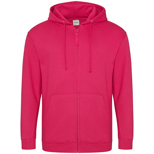 Bluza Rozpinana Klasyczna Bawelniana Czesana JH050 - Hot Pink