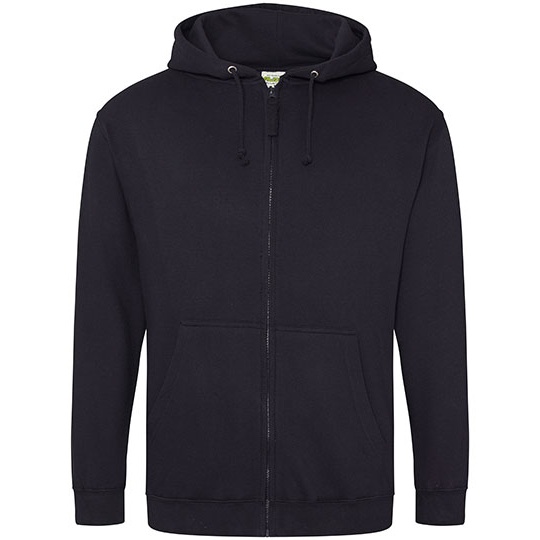 Bluza Rozpinana Klasyczna Bawelniana Czesana JH050 - Jet Black