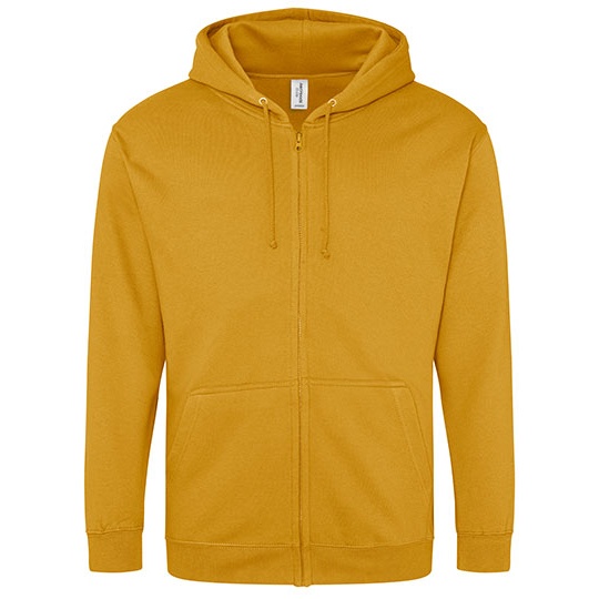 Bluza Rozpinana Klasyczna Bawelniana Czesana JH050 - Mustard
